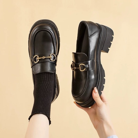 ZHR Women's Chunky Loafers with Buckle Chains size 39 - Picture 5 of 7